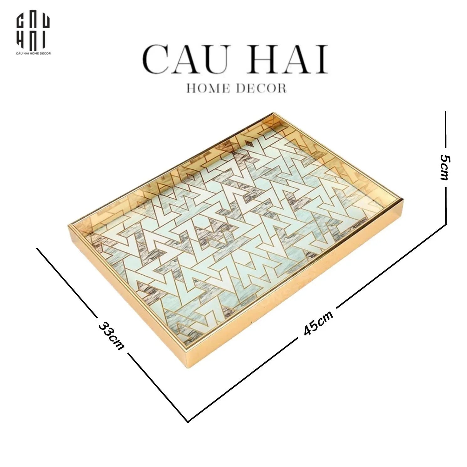 KHAY GỖ LUXE PRISM - SIZE L