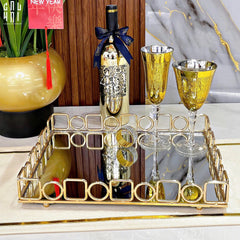 Khay Gương Chữ Nhật Buckingham Size L Ss25-CẬU HAI HOME DECOR
