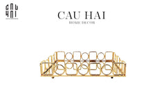 Khay Gương Chữ Nhật Buckingham Size L Ss25-CẬU HAI HOME DECOR
