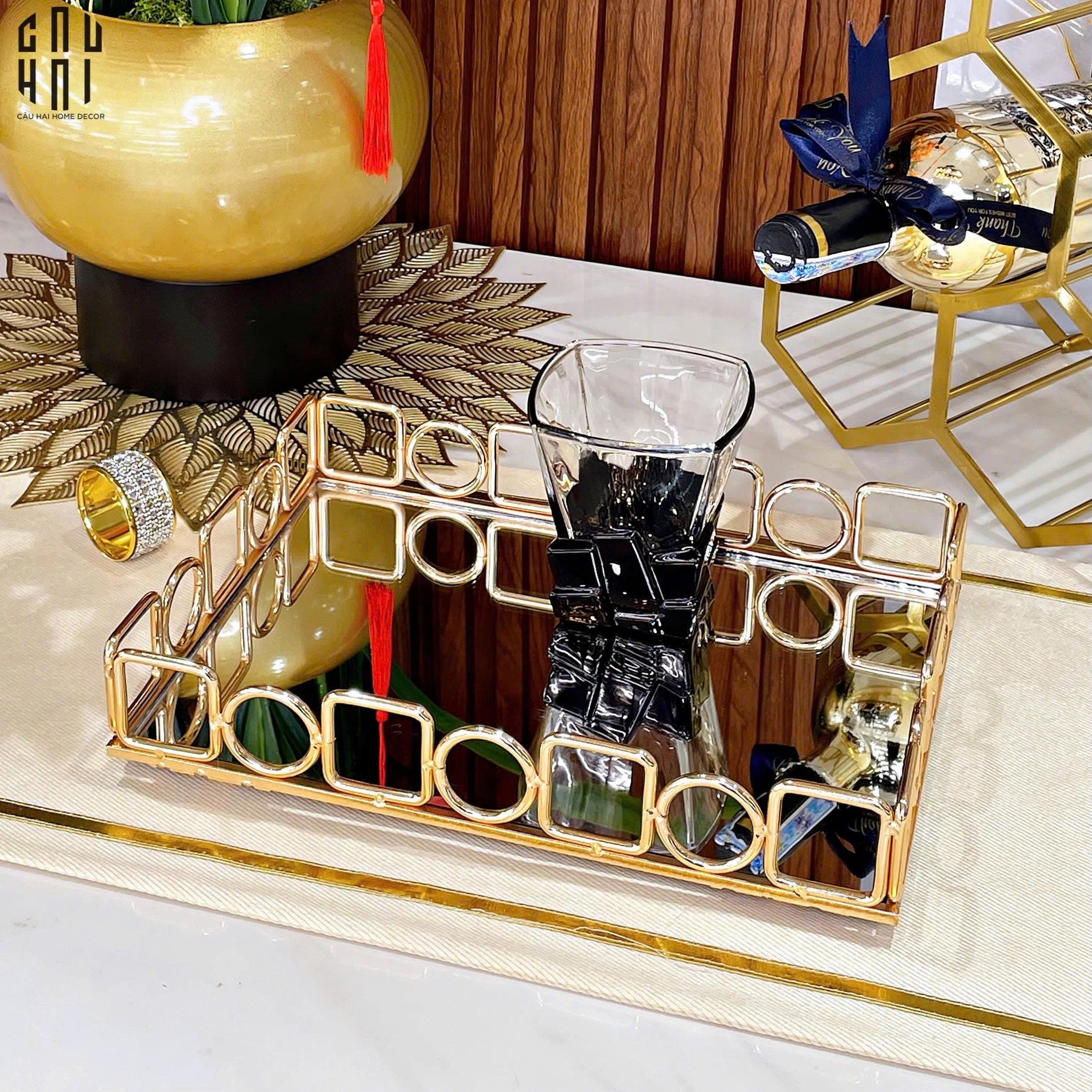 KHAY GƯƠNG CHỮ NHẬT BUCKINGHAM SIZE M SS25-CẬU HAI HOME DECOR