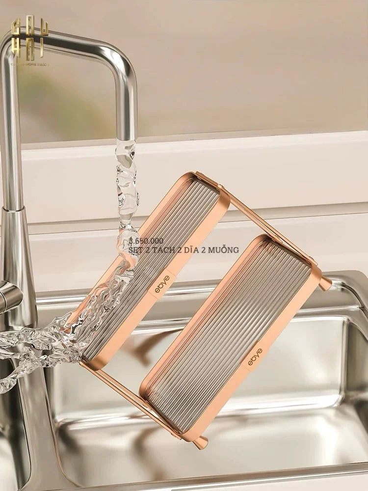 Khay Kệ Phòng Tắm Kệ Bàn Trang Điểm 2 Tầng Chống Nước Twinkle Waterproof Tiered Organizers-KHAY TRANG TRÍ-CẬU HAI HOME DECOR