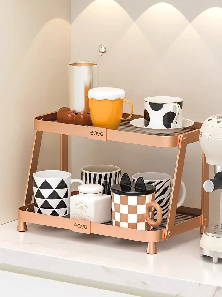 Khay Kệ Phòng Tắm Kệ Bàn Trang Điểm 2 Tầng Chống Nước Twinkle Waterproof Tiered Organizers-KHAY TRANG TRÍ-CẬU HAI HOME DECOR