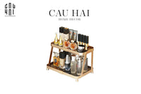 Khay Kệ Phòng Tắm Kệ Bàn Trang Điểm 2 Tầng Chống Nước Twinkle Waterproof Tiered Organizers-KHAY TRANG TRÍ-CẬU HAI HOME DECOR