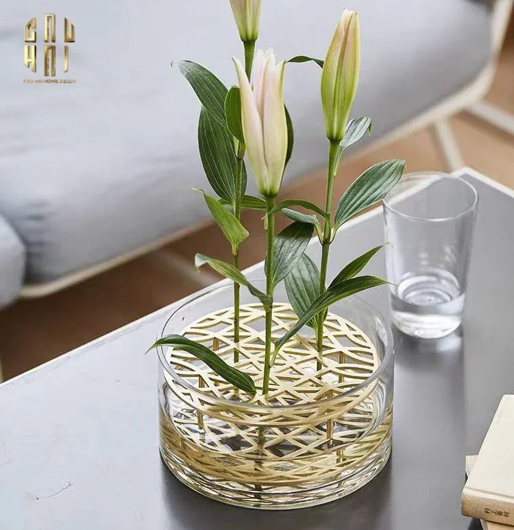 KHAY THUỶ TINH CẮM HOA - LES FLEURS