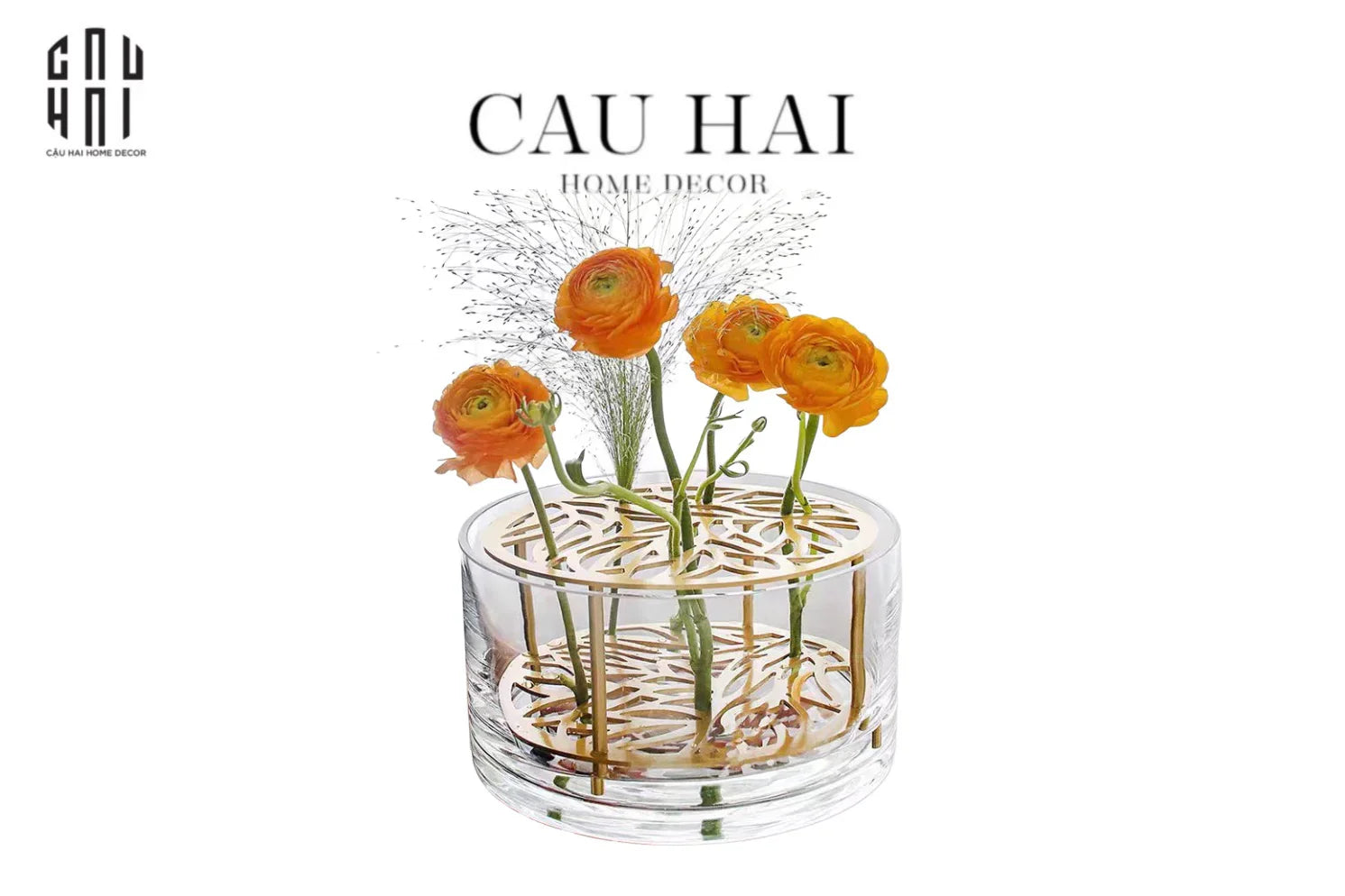 KHAY THUỶ TINH CẮM HOA - LES FLEURS