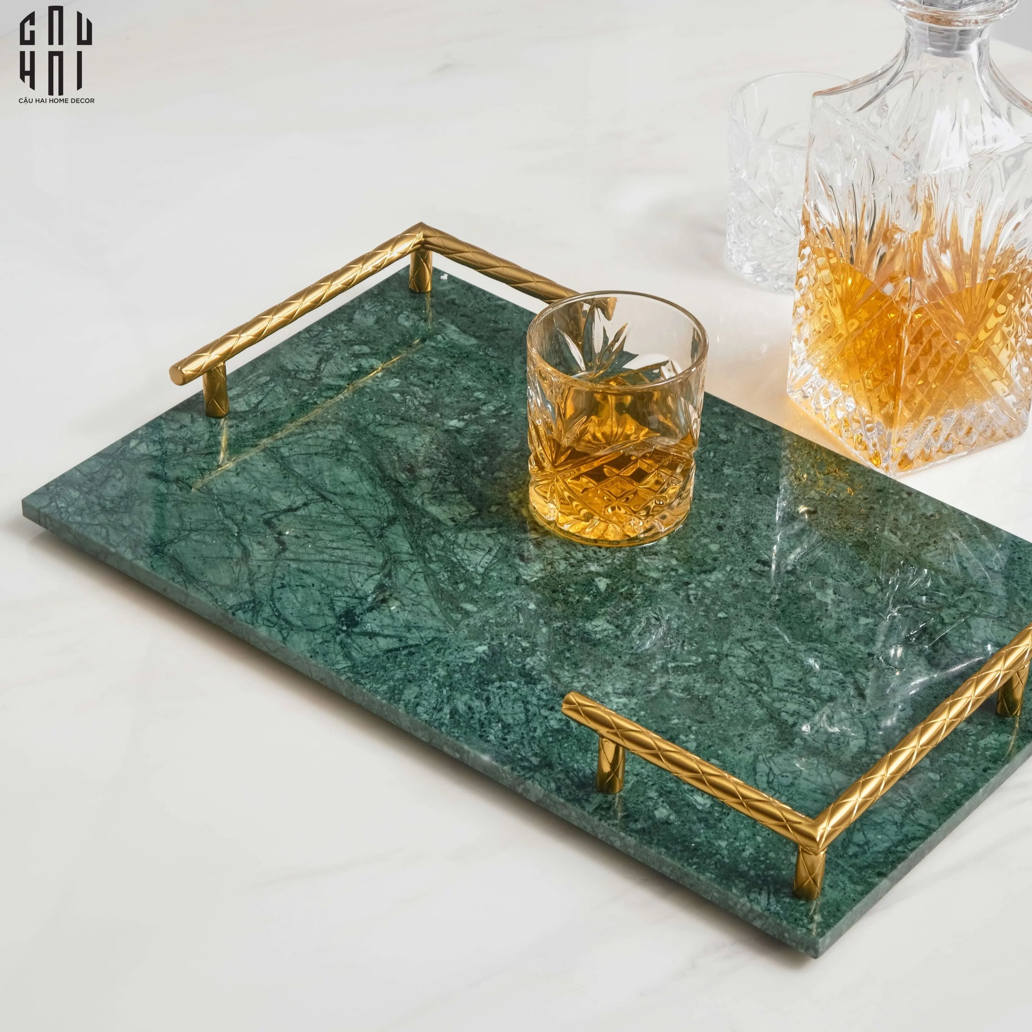 Khay Trang Trí Vân Đá Marble Premium Ss22-KHAY TRANG TRÍ-CẬU HAI HOME DECOR
