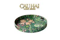 Khay Tròn Acrylic Veridant Forest Baroque Decorative Trays D33-KHAY TRANG TRÍ-CẬU HAI HOME DECOR