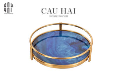Khay Tròn Blue Ocean D38-KHAY TRANG TRÍ-CẬU HAI HOME DECOR
