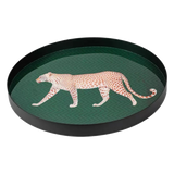 Khay Tròn Mặt Acrylic Báo Đốm Emerald Leopard Écartier Ronde Decorative Trays - Cậu Hai Home Decor