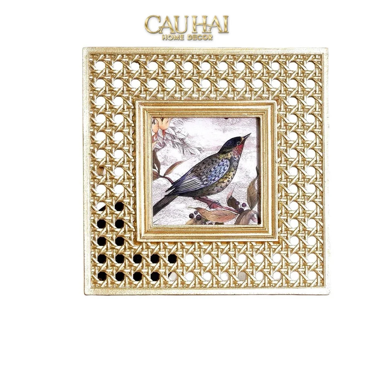 Khung Ảnh Golden Cannage Canari 15X15-KHUNG ẢNH-CẬU HAI HOME DECOR