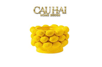 La Sicilia Royale - Bình Hoa Ceramic Citron - Éclat Jaune H16*25-BÌNH HOA-CẬU HAI HOME DECOR
