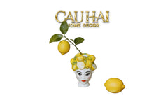 La Sicilia Royale - Bình Hoa Gốm Sứ Duchessa Limone di Sicilia H18-BÌNH HOA-CẬU HAI HOME DECOR