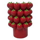 La Sicilia Royale - Bình Hoa Gốm Sứ Strawberry Impériale Rouge 19x26 H25-BÌNH HOA-CẬU HAI HOME DECOR-CẬU HAI HOME DECOR