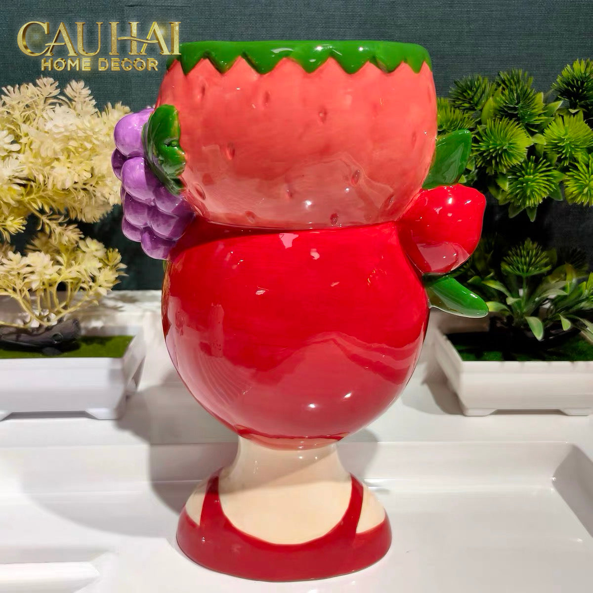 La Sicilia Royale - Tượng Trang Trí Gốm Sứ Regina del Giardino H31-TƯỢNG TRANG TRÍ-CẬU HAI HOME DECOR