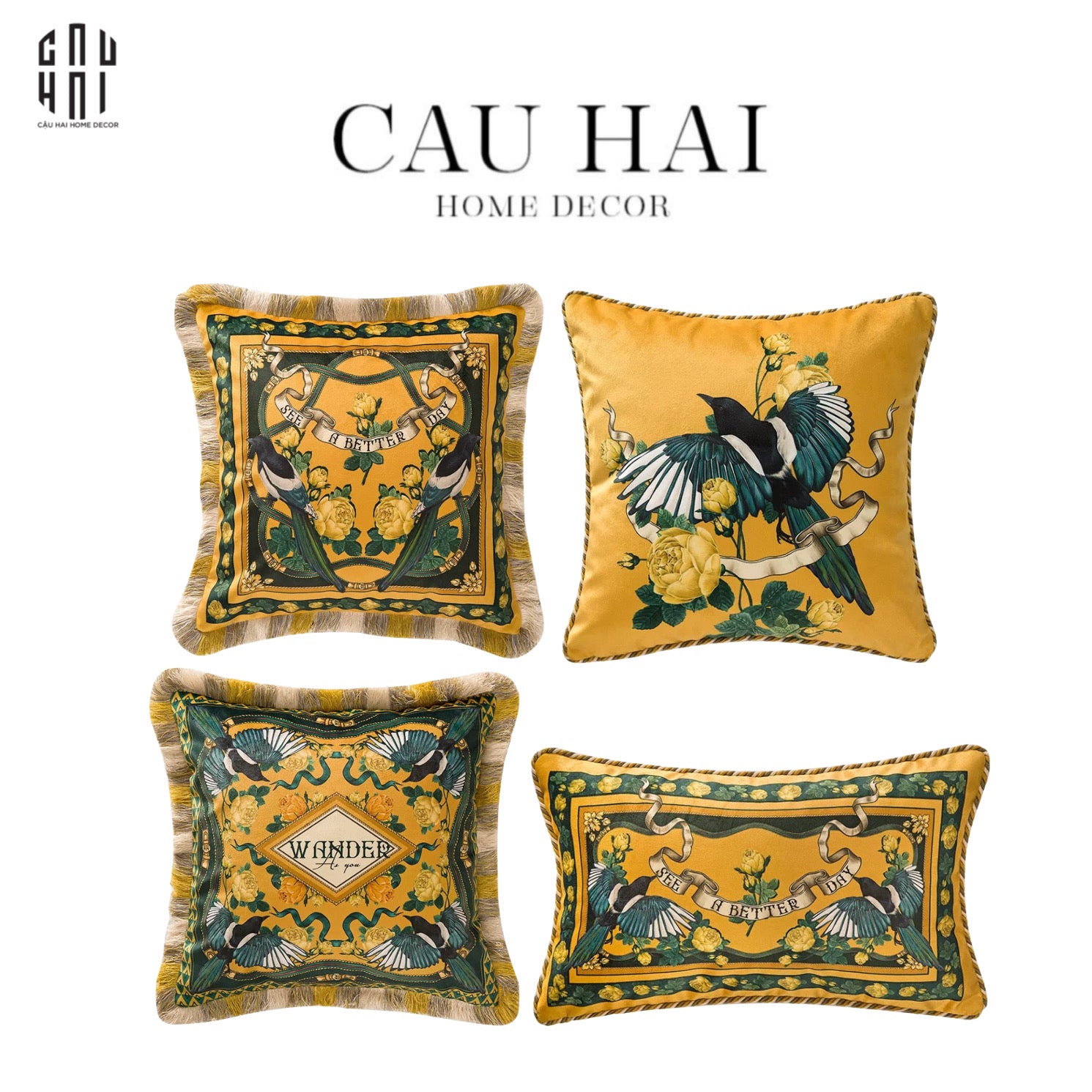 VỎ GỐI NHUNG MINH HOÀNG - CẬU HAI HOME DECOR