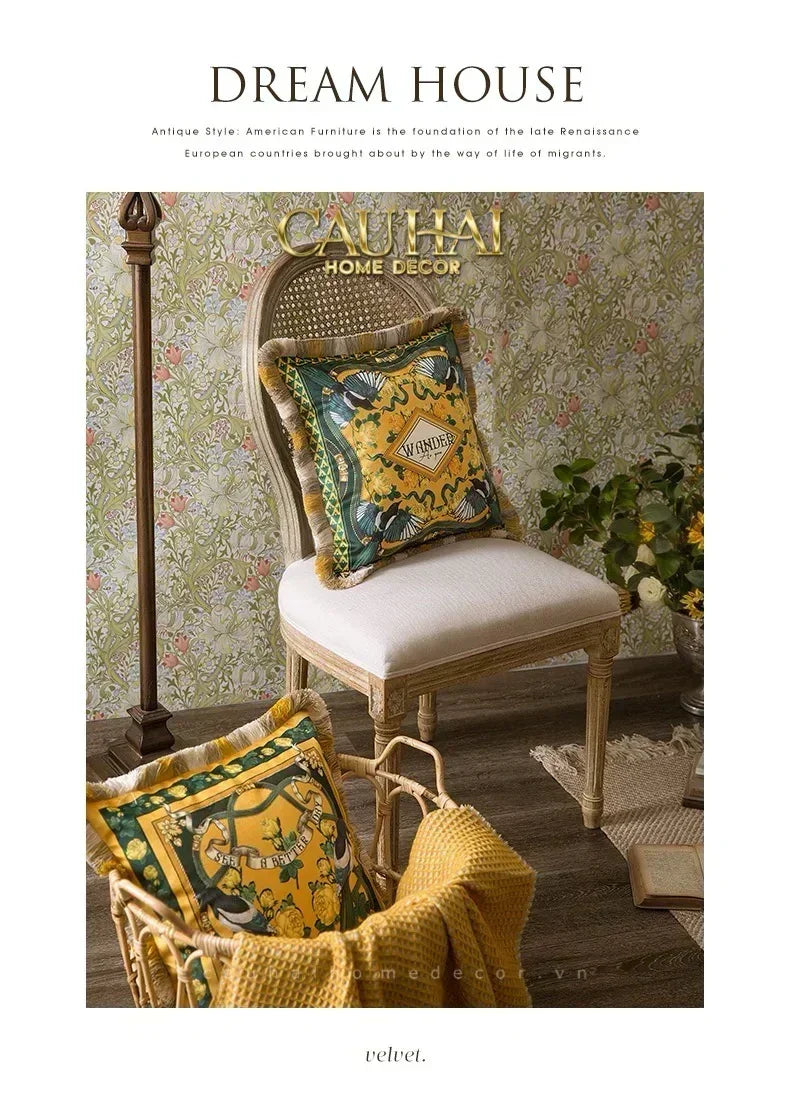 L’Atelier Du Cusson - Vỏ Gối Nhung Minh Hoàng D 30x50-CẬU HAI HOME DECOR