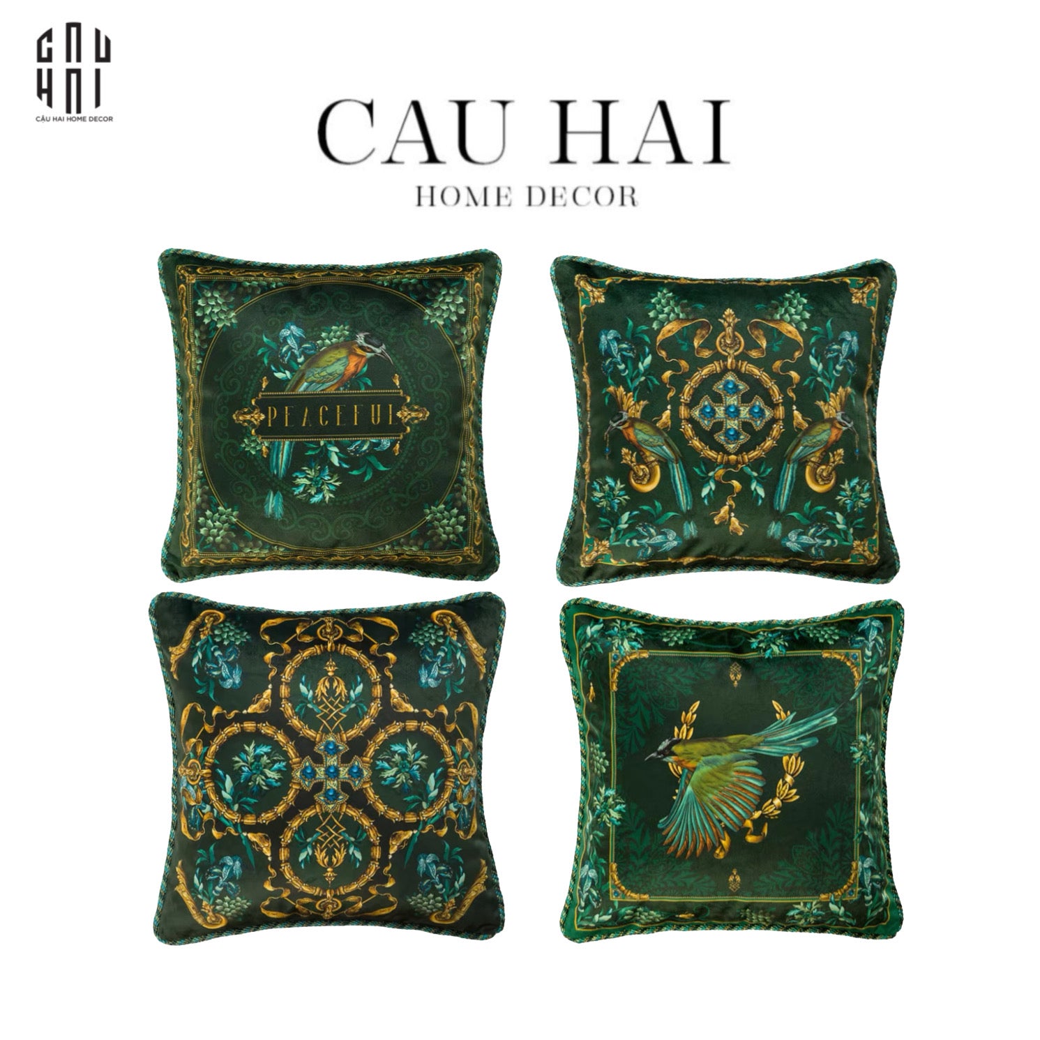L’ATELIER DU CUSSON - VỎ GỐI NHUNG MOONLIGHT FLOWER FW25 - CẬU HAI HOME DECOR