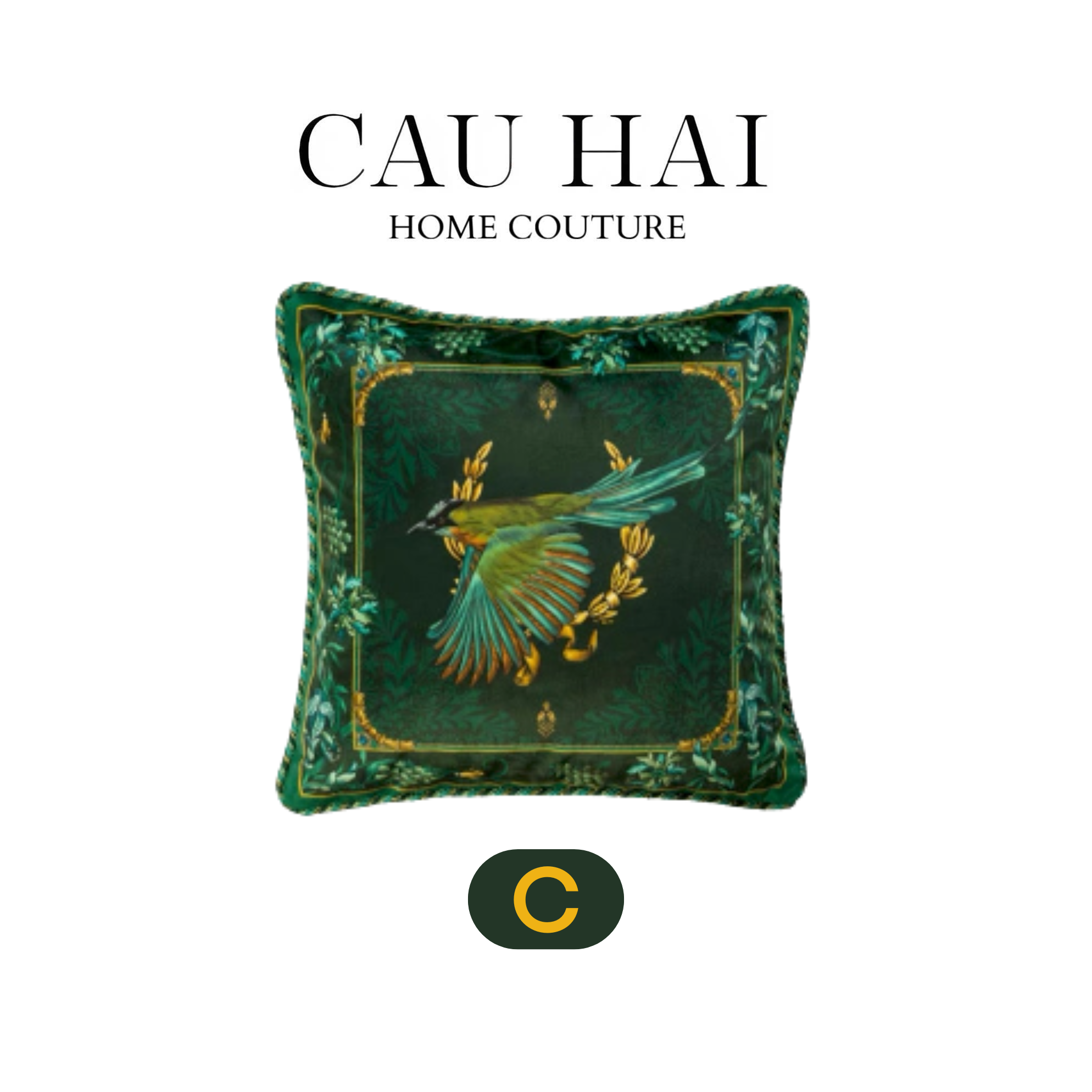 L’ATELIER DU CUSSON - VỎ GỐI NHUNG MOONLIGHT FLOWER FW25 - CẬU HAI HOME DECOR