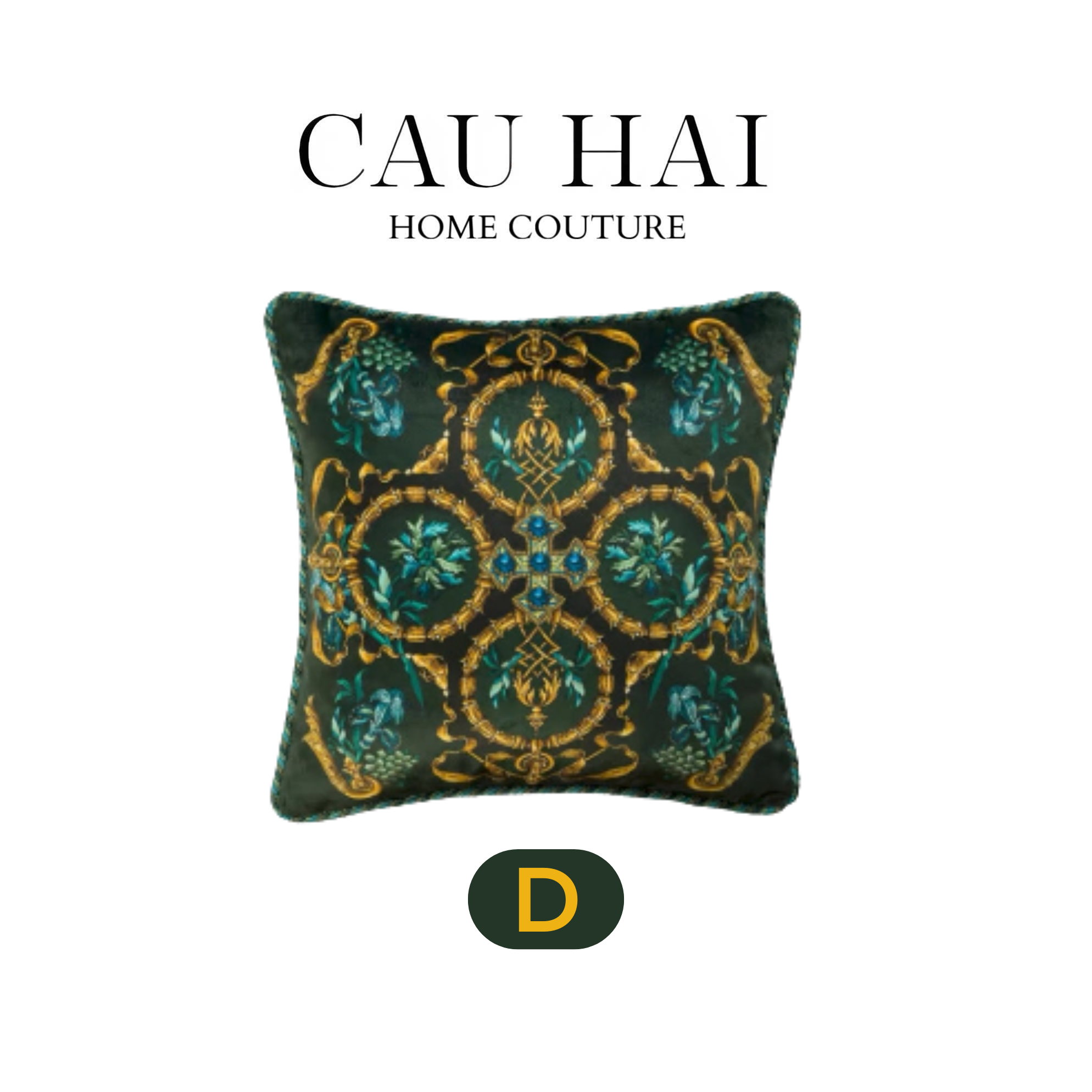 L’ATELIER DU CUSSON - VỎ GỐI NHUNG MOONLIGHT FLOWER FW25 - CẬU HAI HOME DECOR