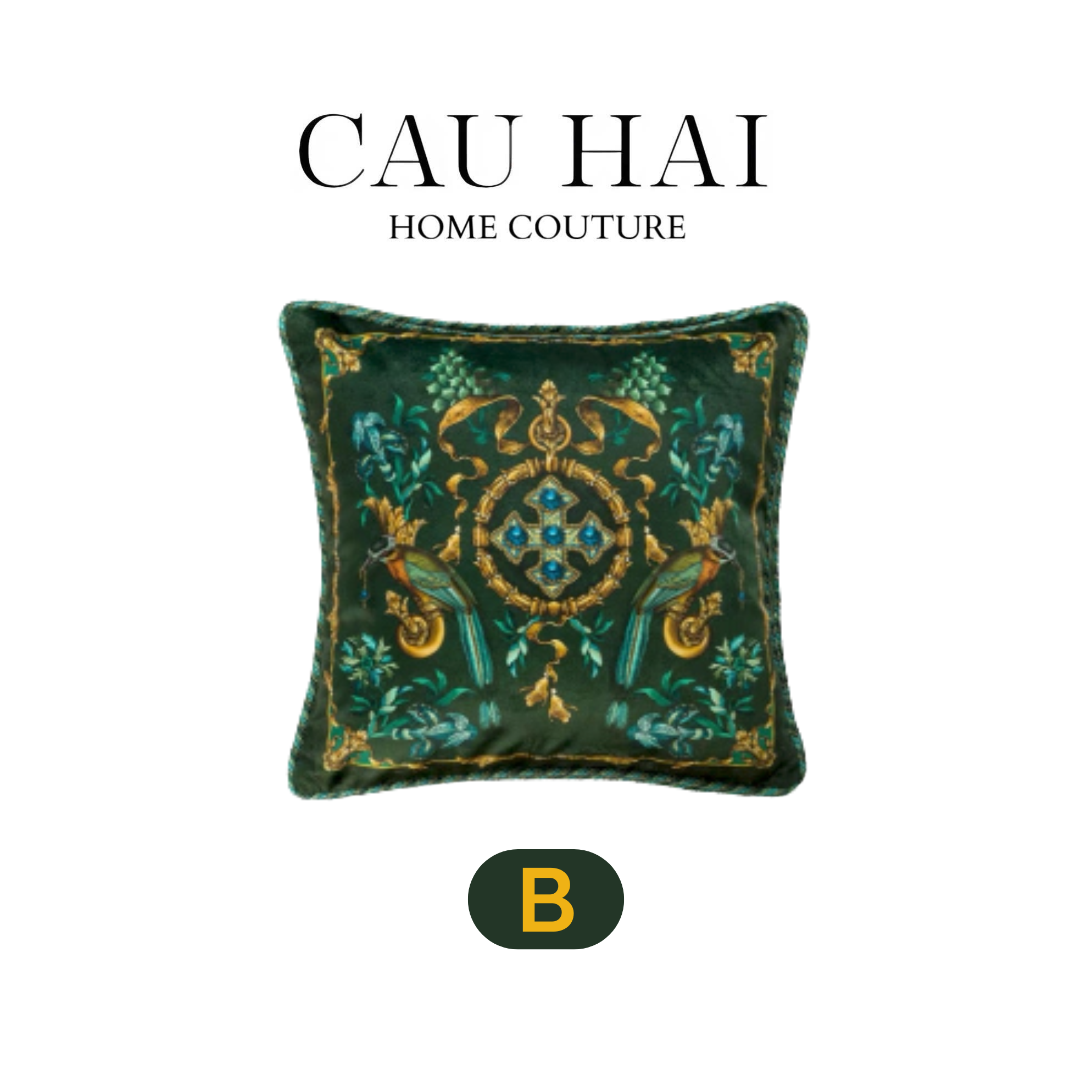 L’ATELIER DU CUSSON - VỎ GỐI NHUNG MOONLIGHT FLOWER FW25 - CẬU HAI HOME DECOR