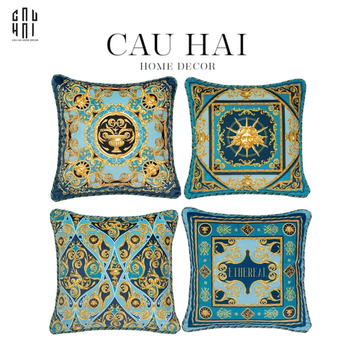 L’ATELIER DU CUSSON - VỎ GỐI NHUNG THE MAGNOLIA AVENUE FW25 - CẬU HAI HOME DECOR