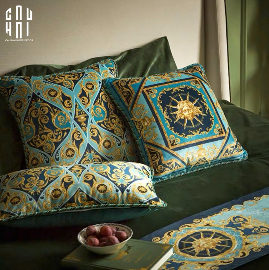 L’ATELIER DU CUSSON - VỎ GỐI NHUNG THE MAGNOLIA AVENUE FW25 - CẬU HAI HOME DECOR