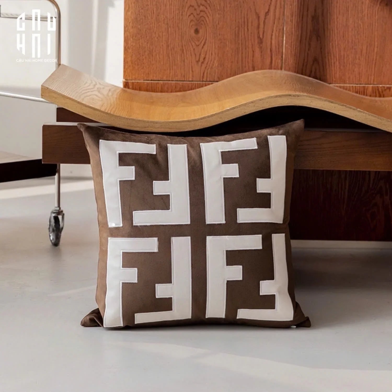 Les Cussins D’Élégance - Vỏ Gối Canvas Fancy Atélier 45-CẬU HAI HOME DECOR