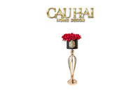 L’Essence Du Rose 12 - Chậu Hoa Hồng Versailles Grande H52-BÌNH HOA-CẬU HAI HOME DECOR