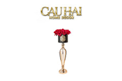 L’Essence Du Rose 12 - Chậu Hoa Hồng Versailles Grande H52-BÌNH HOA-CẬU HAI HOME DECOR