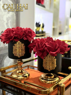 L’Essence Du Rose 15 - Chậu Hoa Hồng Pedestal H20-BÌNH HOA-CẬU HAI HOME DECOR