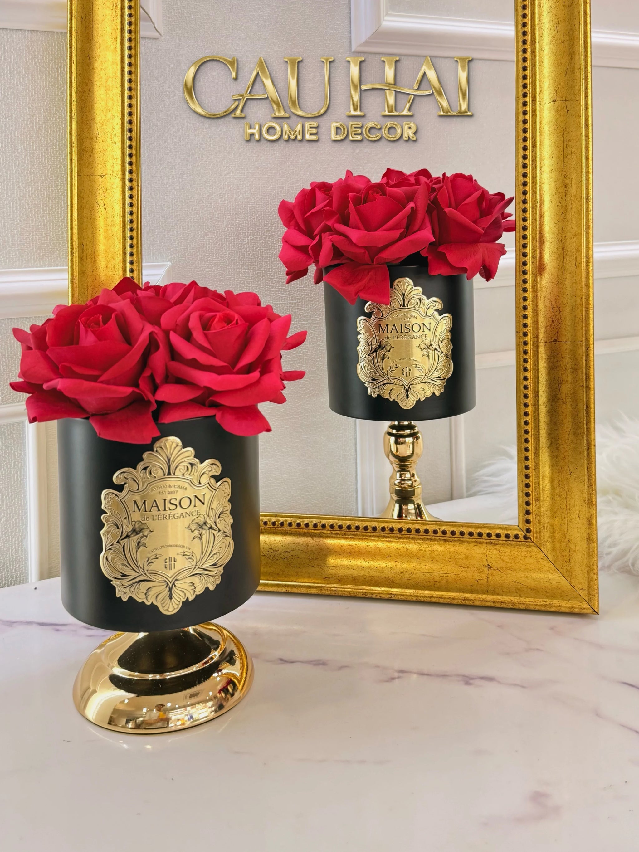 L’Essence Du Rose - Chậu Hoa Hồng D12-CẬU HAI HOME DECOR