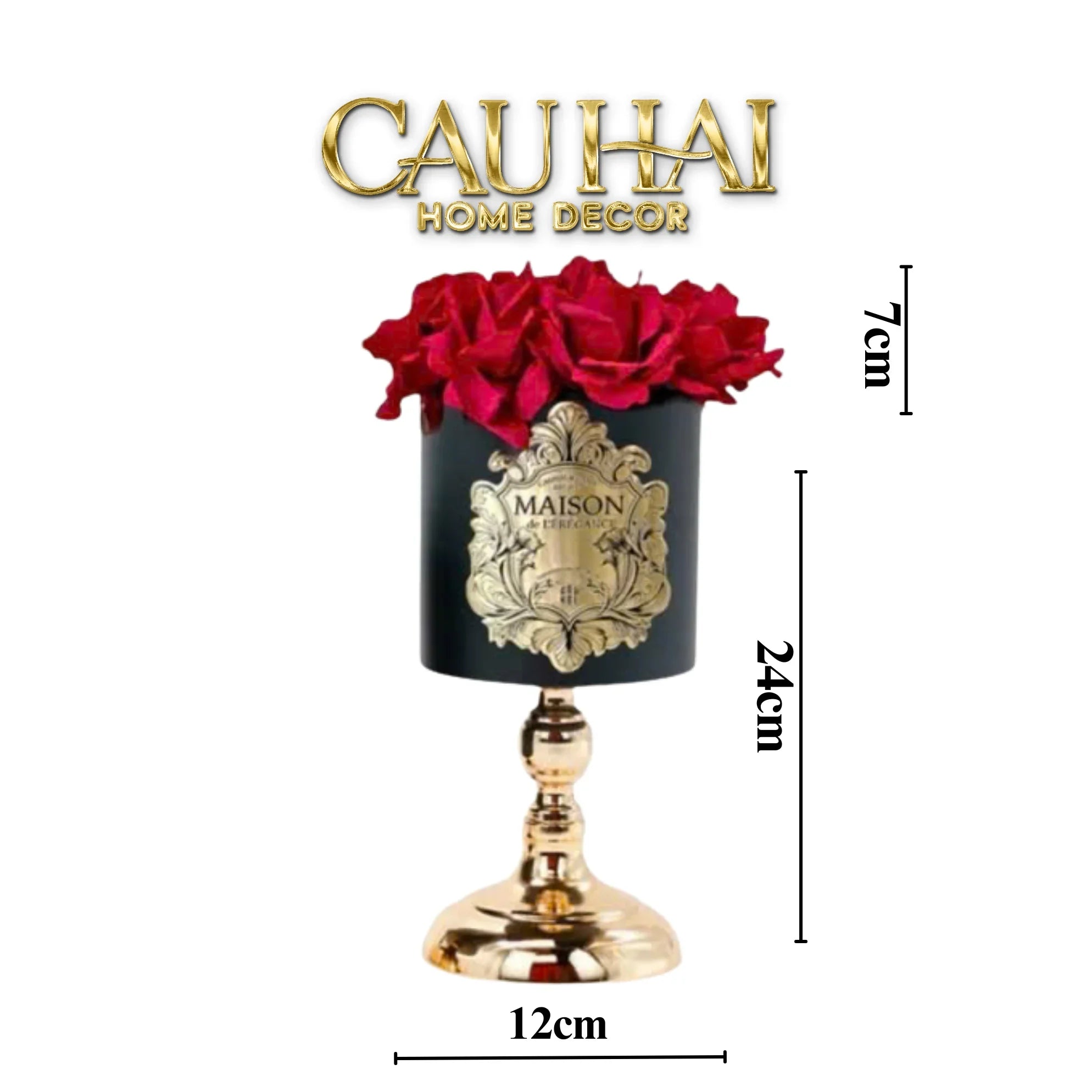 L’Essence Du Rose - Chậu Hoa Hồng D12-CẬU HAI HOME DECOR