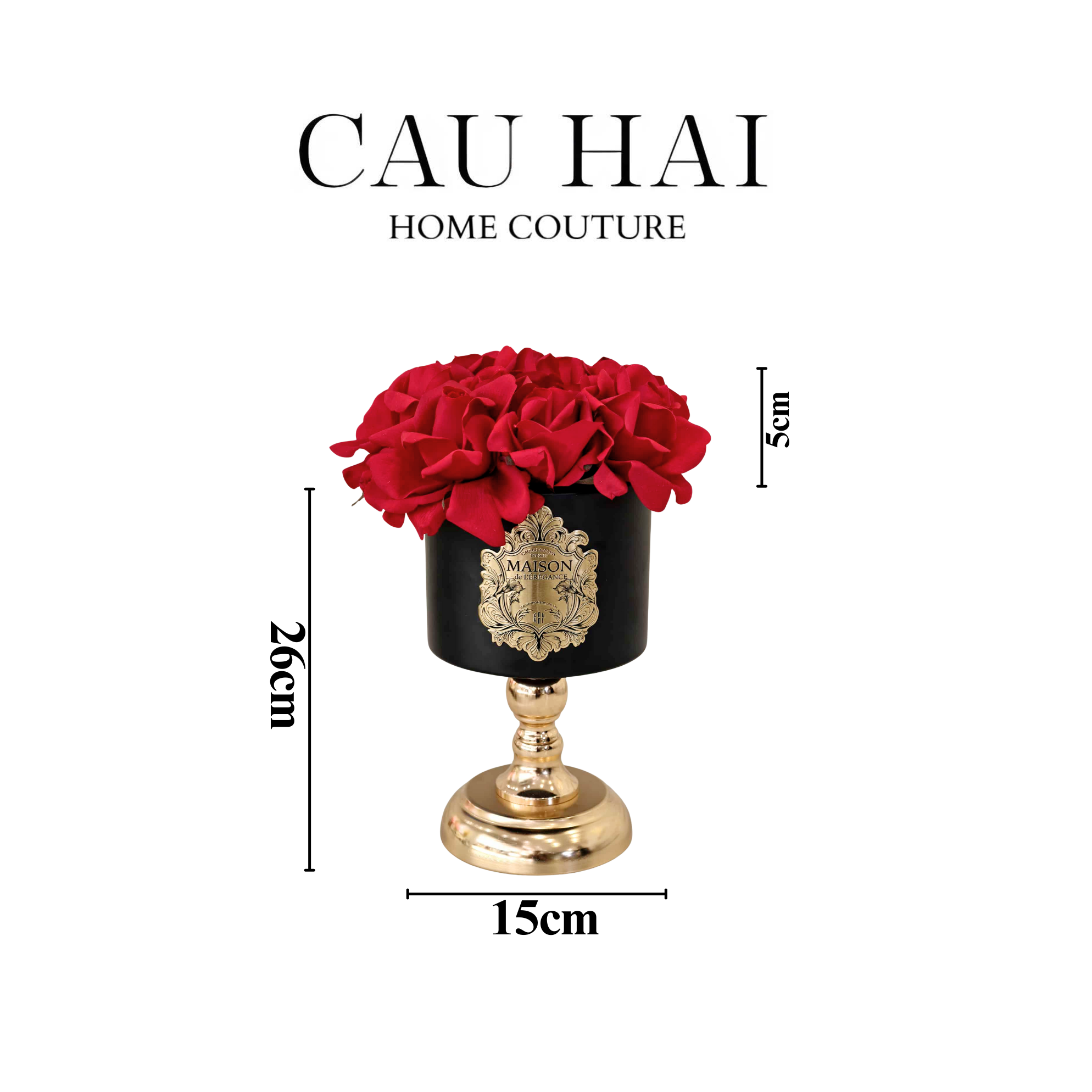 L’ESSENCE DU ROSE - CHẬU HOA HỒNG PEDESTAL H26-2- Cậu Hai Home Decor