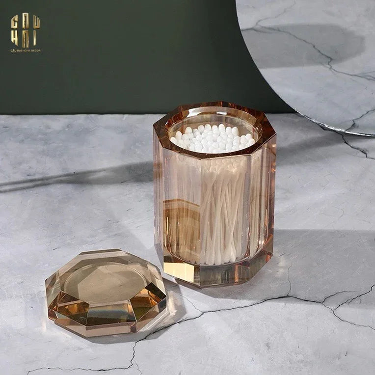 LỌ CRYSTAL FACET H10.5 – CHAMPAGNE-CẬU HAI HOME DECOR