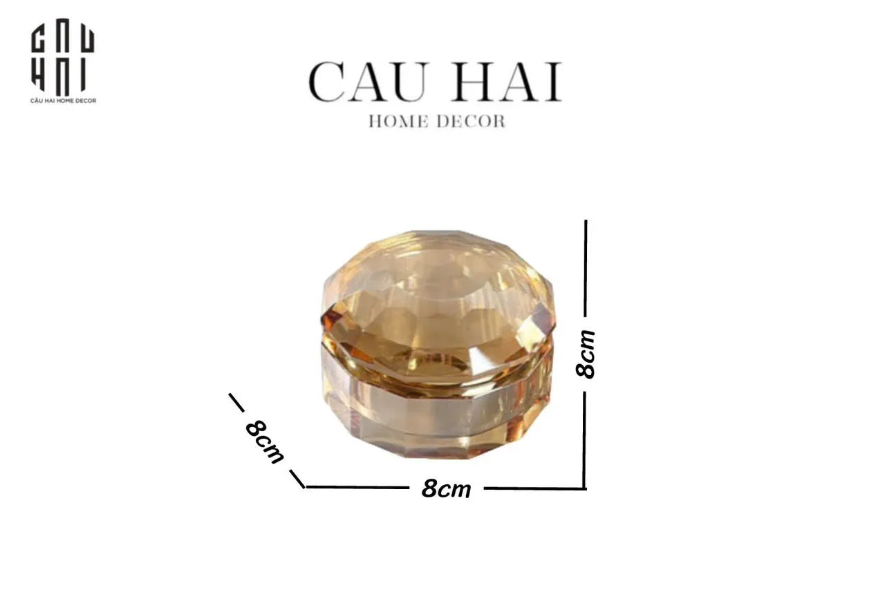LỌ CRYSTAL FACET LUX H6.5 – CHAMPAGNE-CẬU HAI HOME DECOR