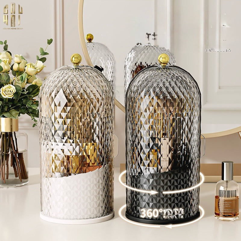 LỌ ĐỰNG CỌ DIAMOND 360 - BLANC-6- Cậu Hai Home Decor