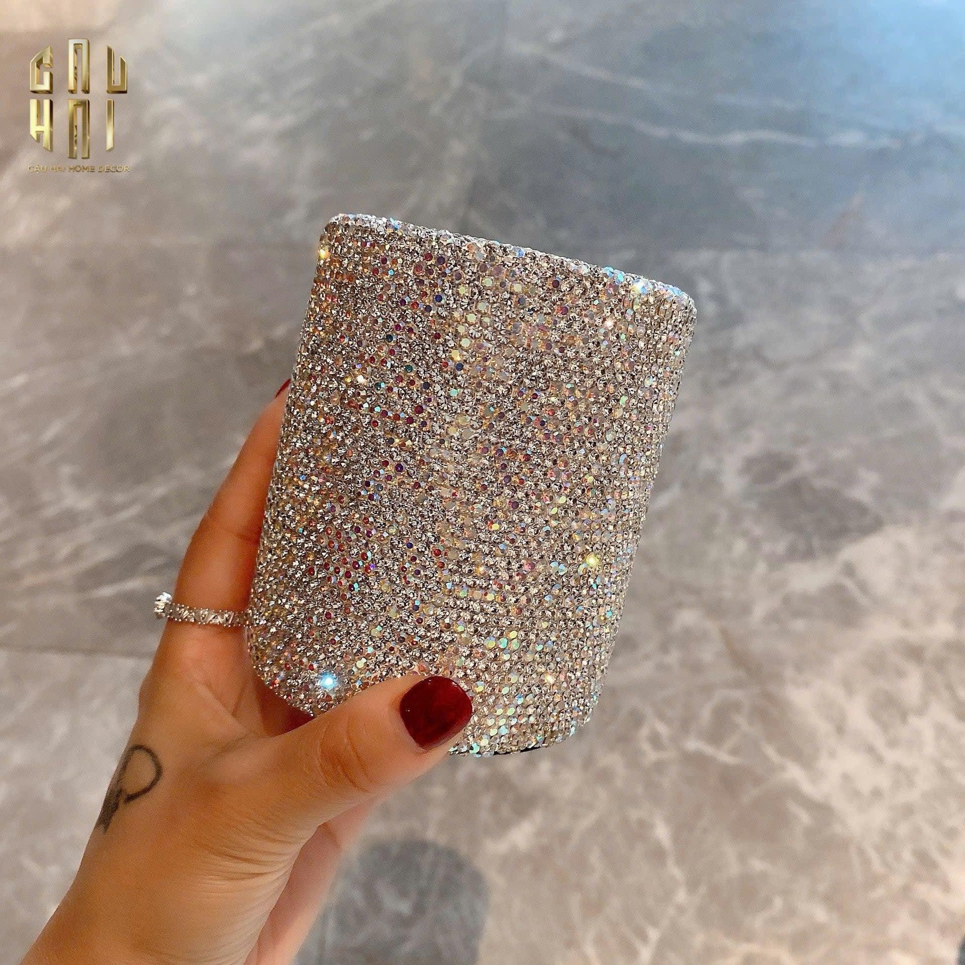 LỌ ĐỰNG CỌ LUNAR DIAMOND BLING BLING