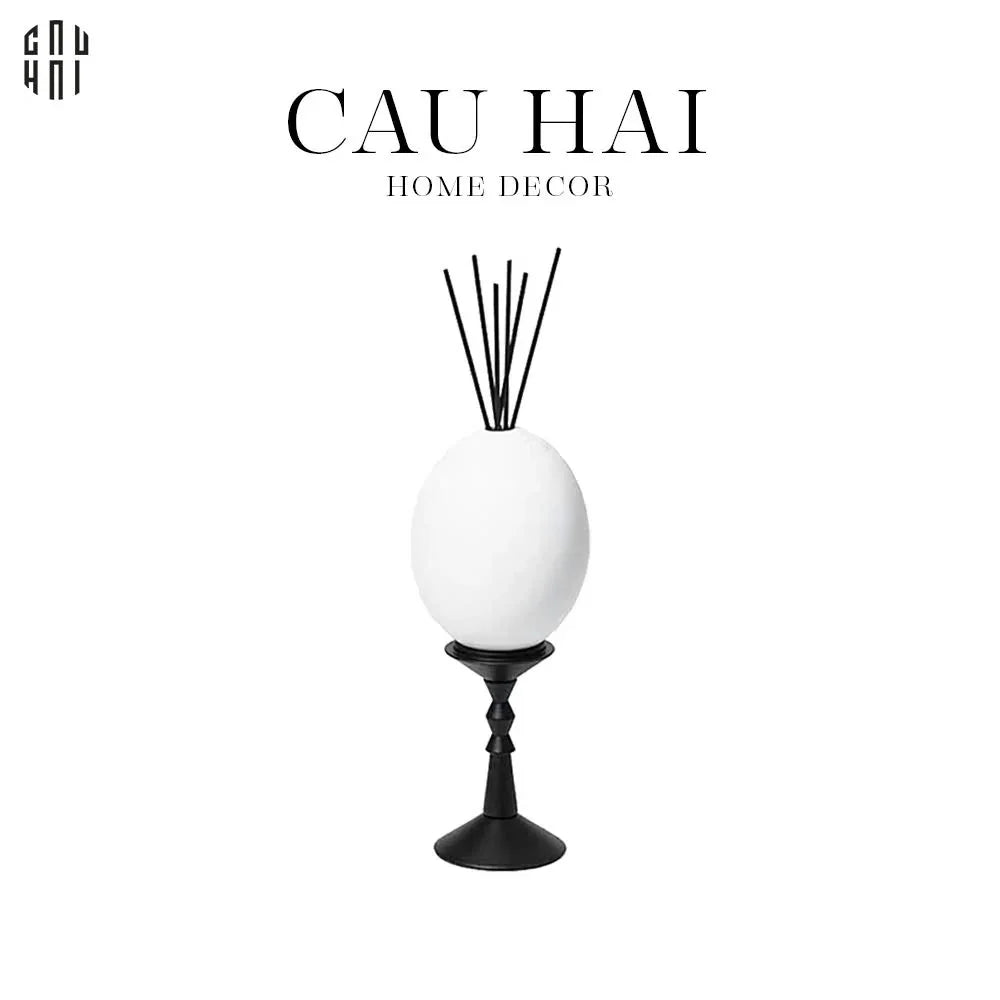 LỌ ĐỰNG TINH DẦU WHITE EGG - SS25-CẬU HAI HOME DECOR