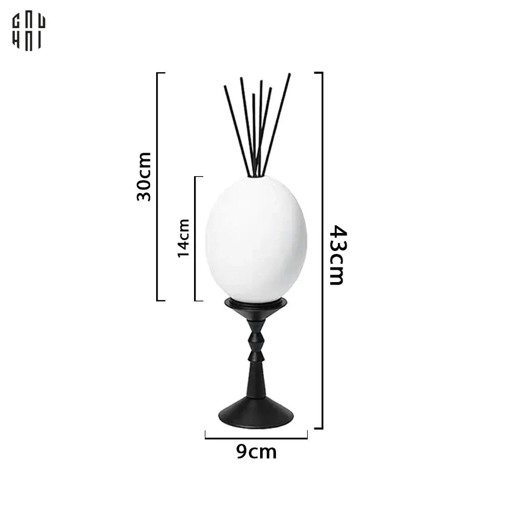 LỌ ĐỰNG TINH DẦU WHITE EGG - SS25-CẬU HAI HOME DECOR