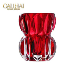 Lọ Hoa Pha Lê Ruby Cristalleries Vase 18cm-CẬU HAI HOME DECOR