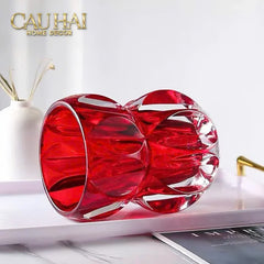 Lọ Hoa Pha Lê Ruby Cristalleries Vase 18cm-CẬU HAI HOME DECOR