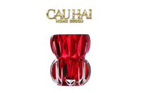 Lọ Hoa Pha Lê Ruby Cristalleries Vase 18cm-CẬU HAI HOME DECOR