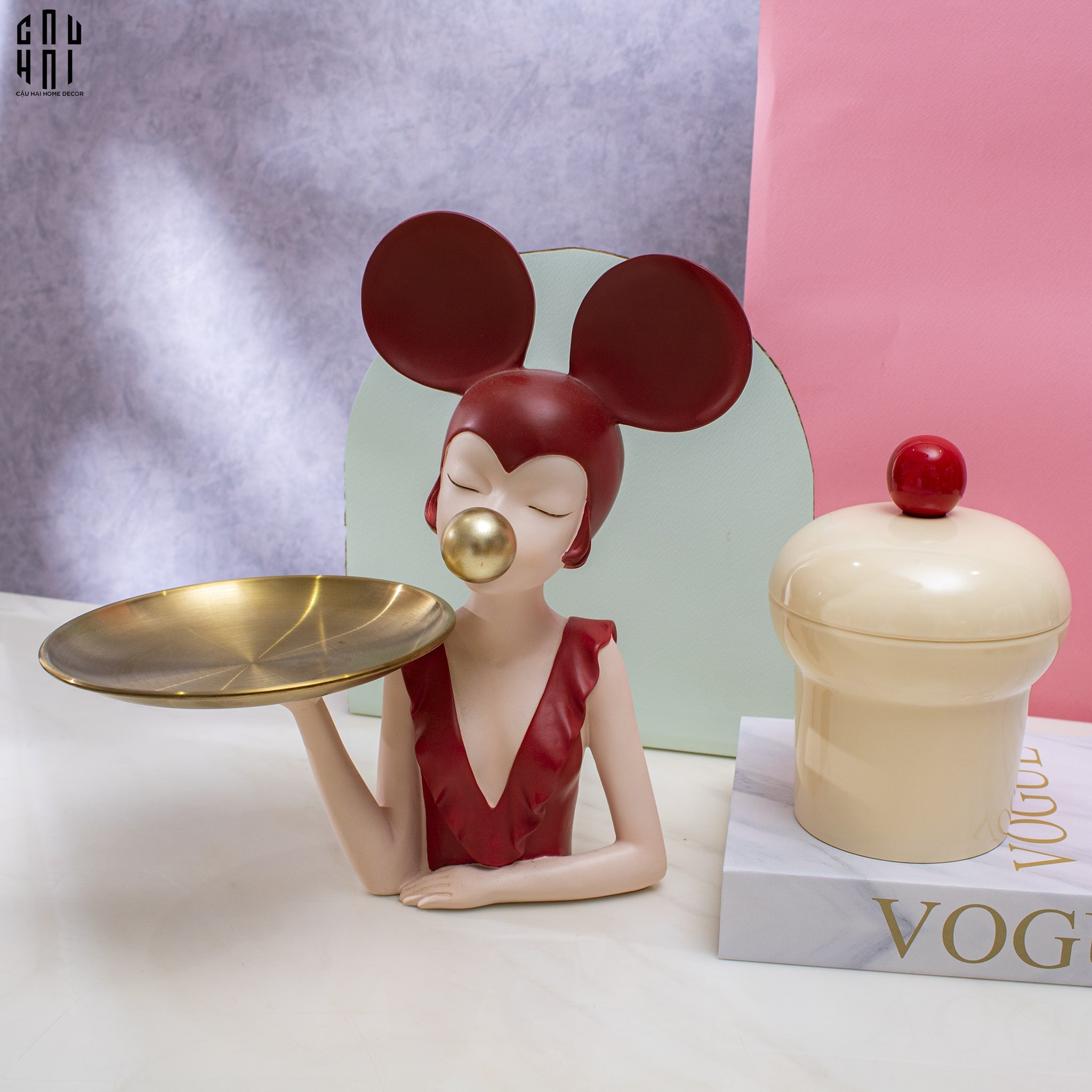 LỌ KẸO CREAM CUPCAKE - CẬU HAI HOME DECOR