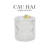 LỌ KẸO CRYSTAL SEASHELL RING JAR - CẬU HAI HOME DECOR