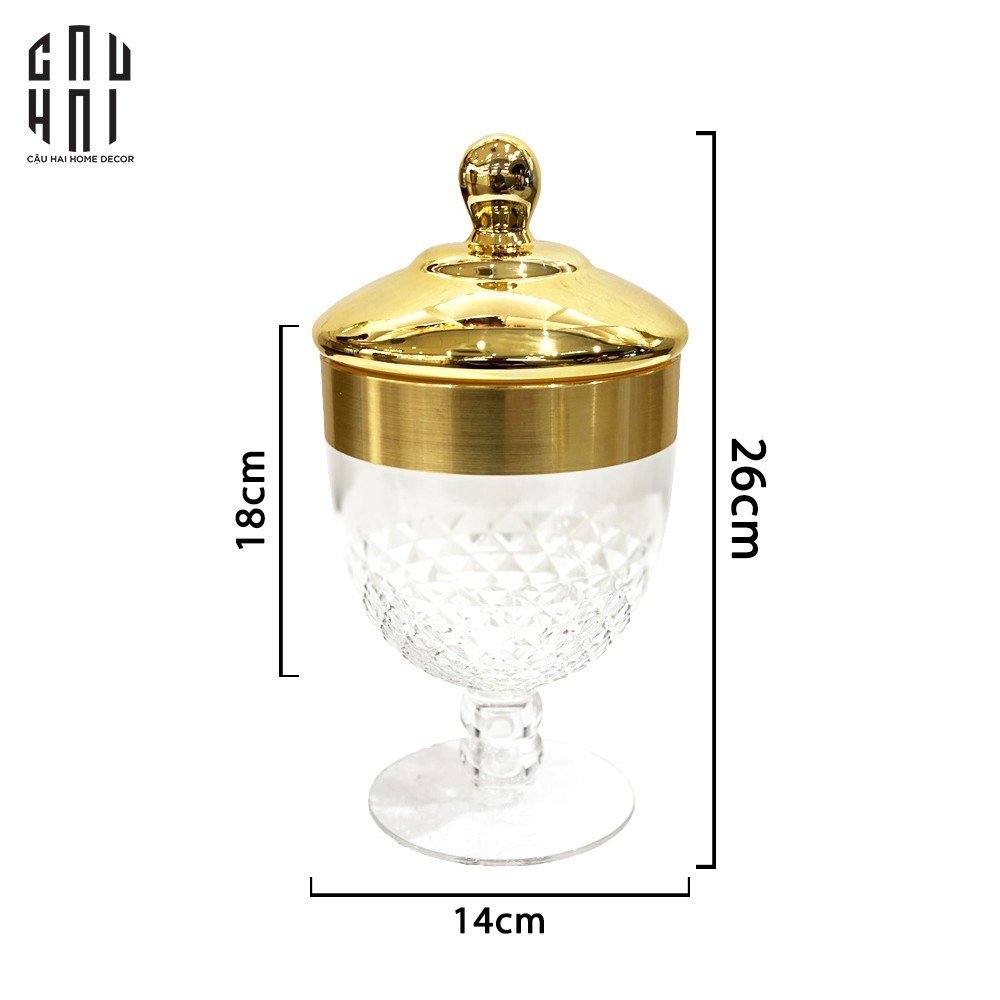 LỌ KẸO GOLDEN EMPEROR - CẬU HAI HOME DECOR