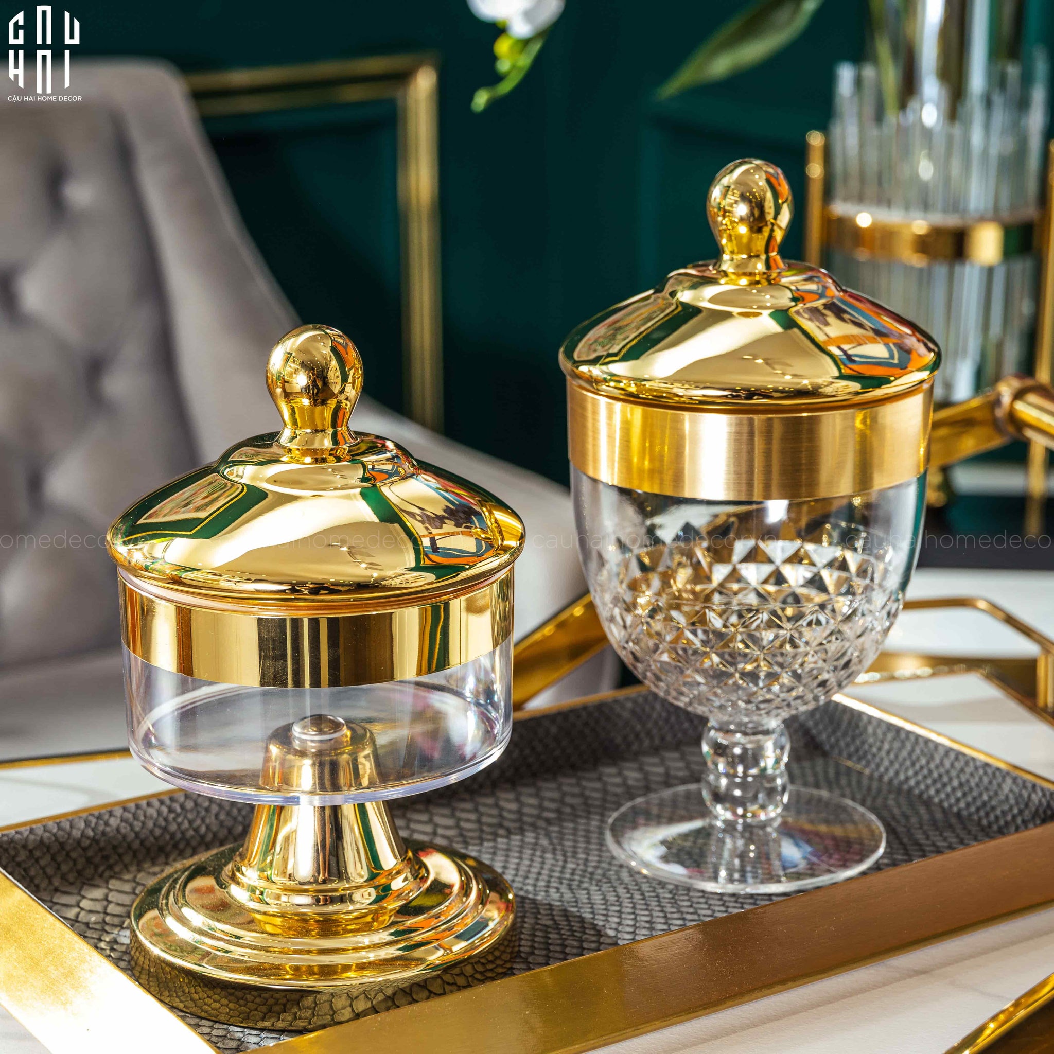 LỌ KẸO GOLDEN EMPEROR - CẬU HAI HOME DECOR