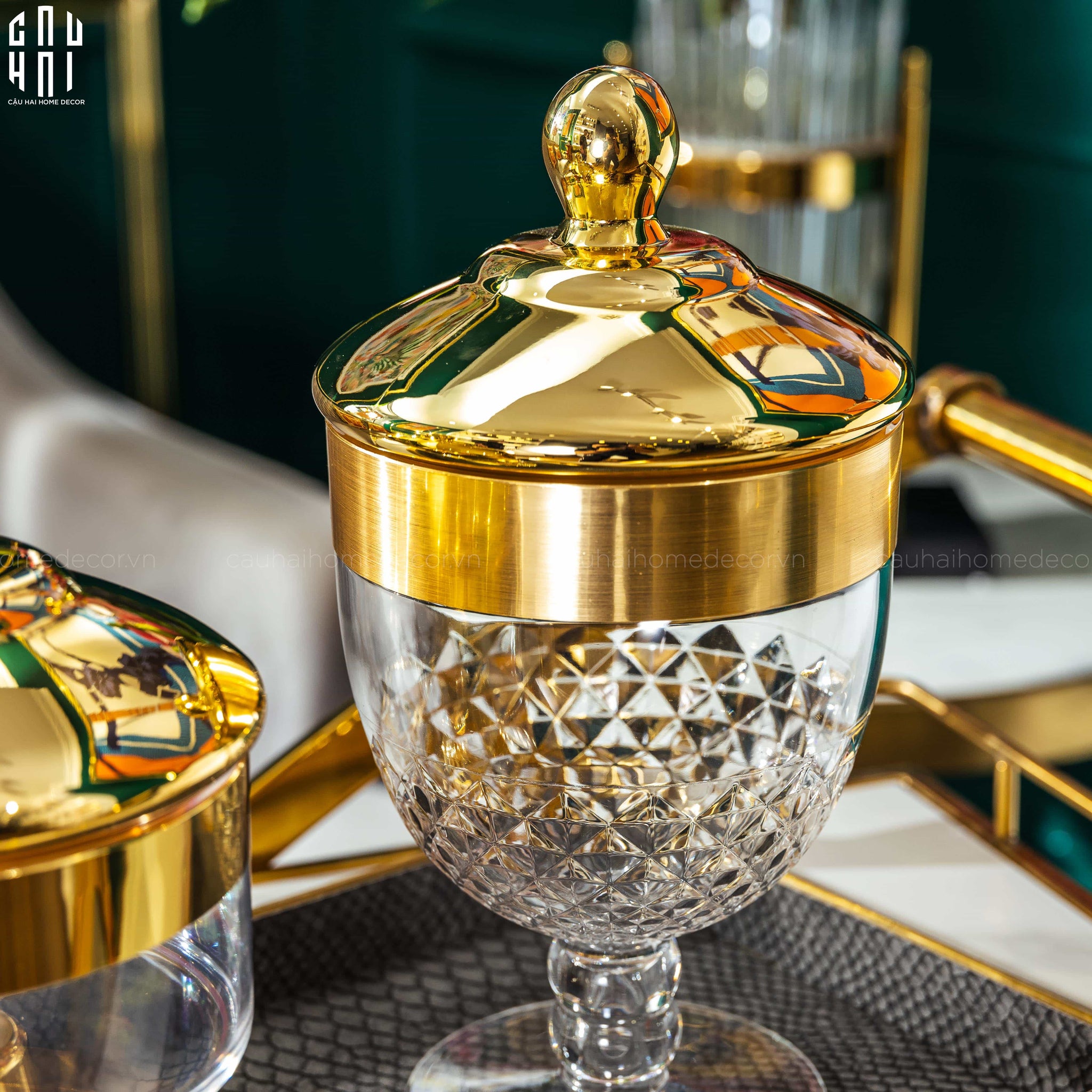 LỌ KẸO GOLDEN EMPEROR - CẬU HAI HOME DECOR