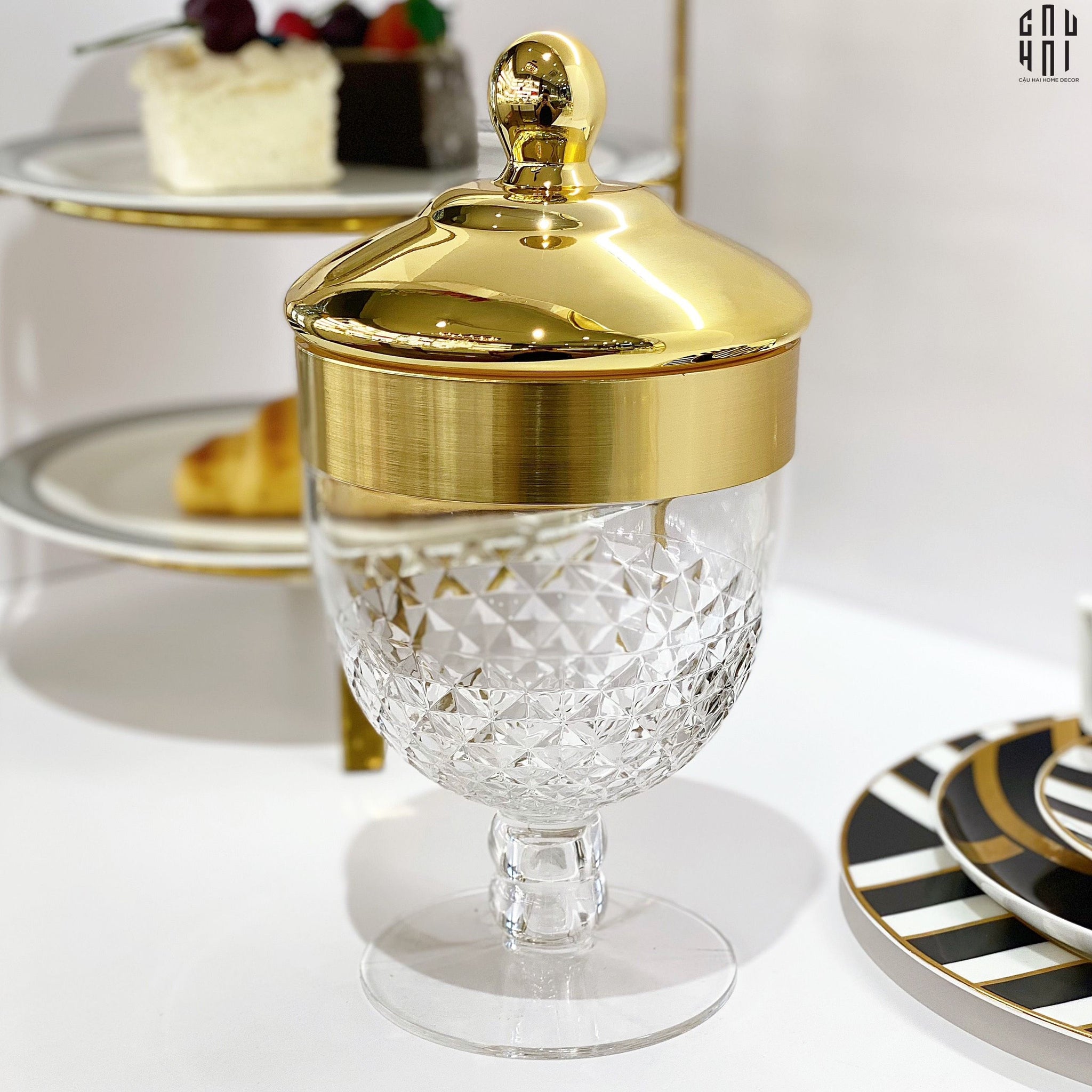 LỌ KẸO GOLDEN EMPEROR - CẬU HAI HOME DECOR