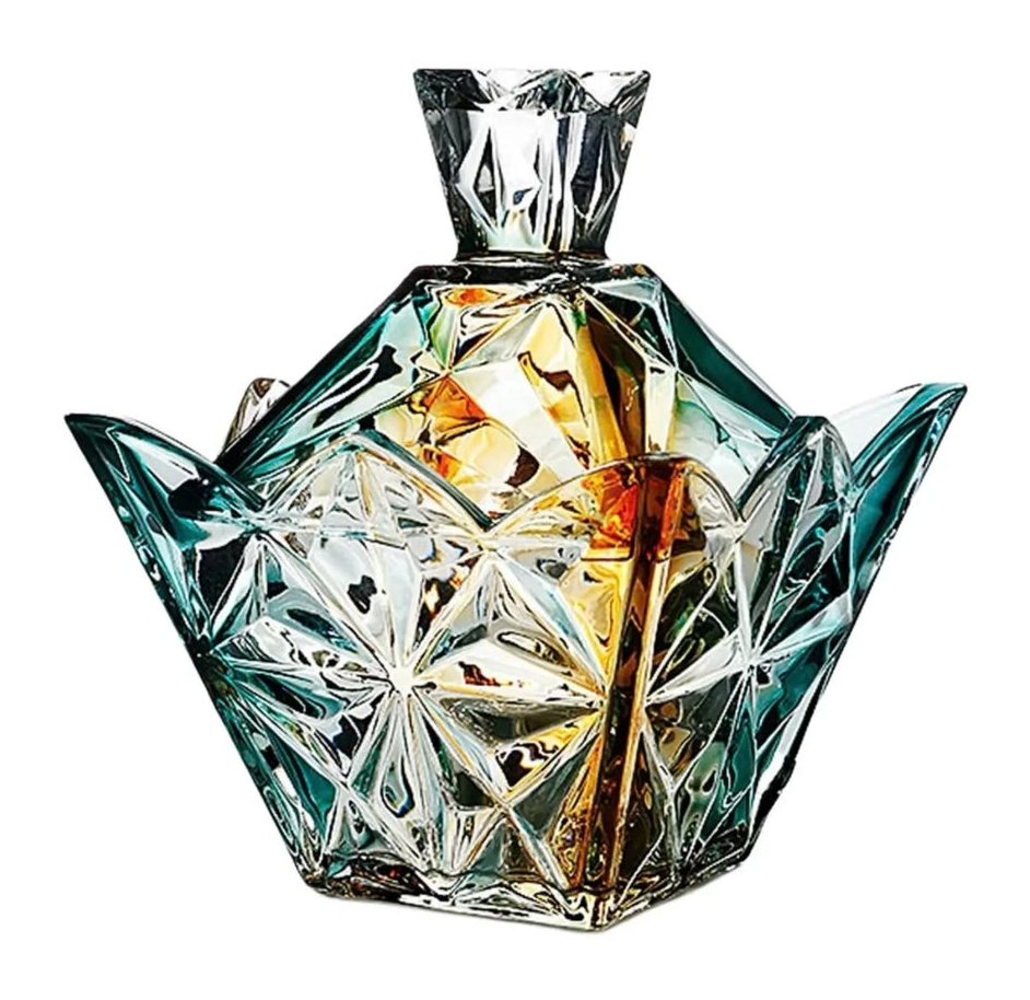 Lọ Kẹo Pha Lê Ngũ Sắc Arc-En-Ciel Couronne Royale Cristalleries Candy Bonbonnière 16x18