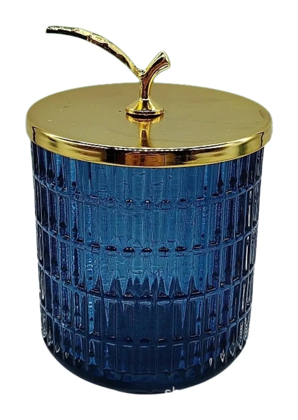 Lọ Kẹo Thuỷ Tinh Blue Ocean Cristalleries - Golden Twig Bonbonnière